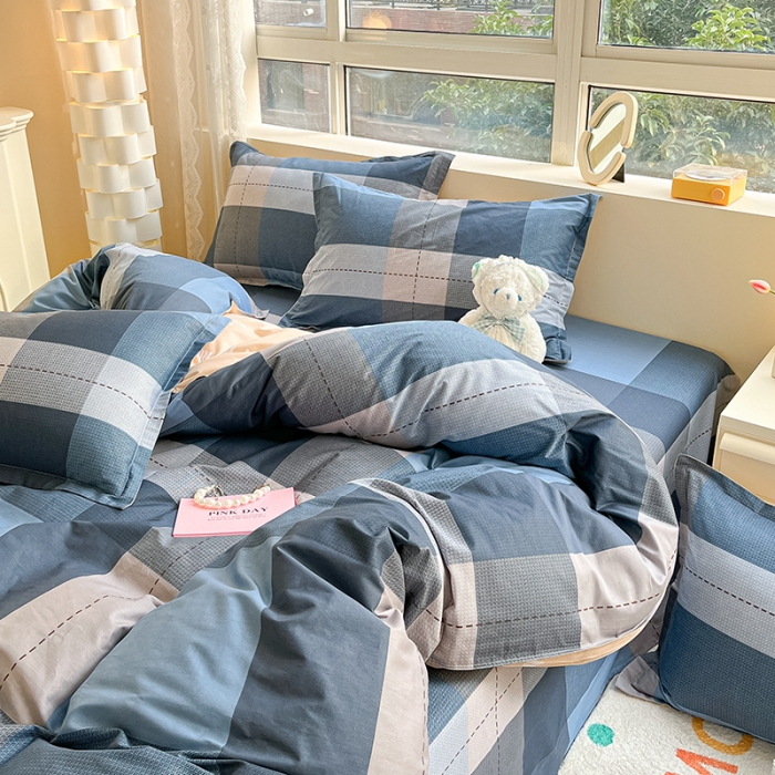 91家纺网 家纺一手货源 找家纺 铭成家纺 2024新款全棉小清新系列四件套（预留缩水） 赫伯特