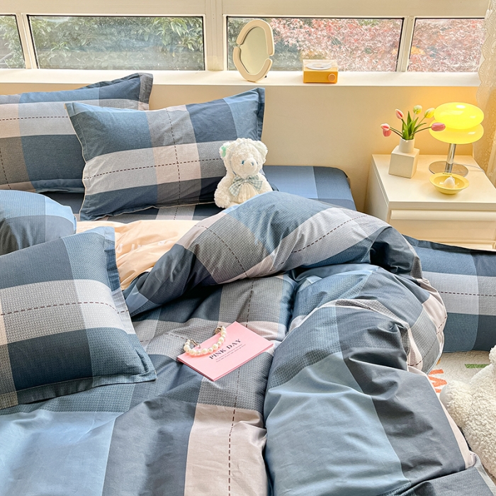 91家纺网 家纺一手货源 找家纺 铭成家纺 2024新款全棉小清新系列四件套（预留缩水） 赫伯特