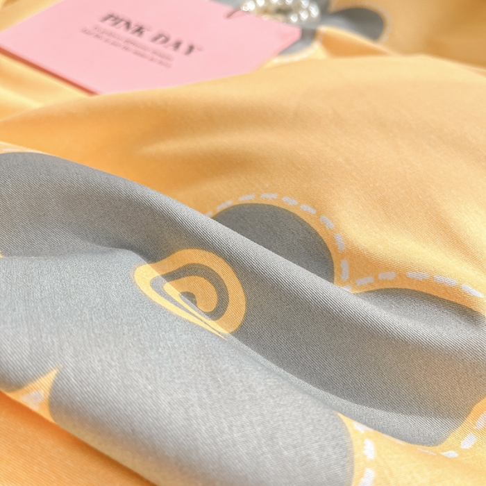 91家纺网 家纺一手货源 找家纺 铭成家纺 2024新款全棉小清新系列四件套（预留缩水） 花怡梦-黄