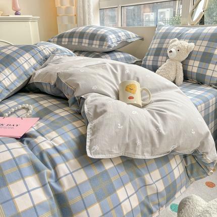 铭成家纺 2024新款全棉小清新系列四件套（预留缩水） 朗阁