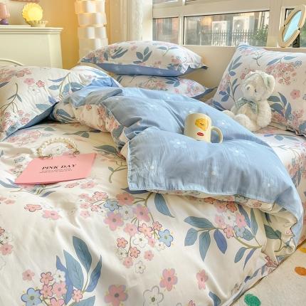 铭成家纺 2024新款全棉小清新系列四件套（预留缩水） 天意美