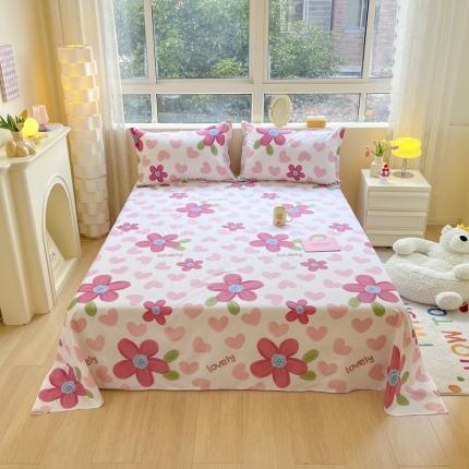 91家纺网 家纺一手货源 找家纺 （总）铭成家纺 2024新款全棉小清新系列单床单