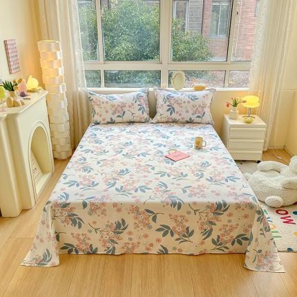 铭成家纺 2024新款全棉小清新系列单床单 天意美