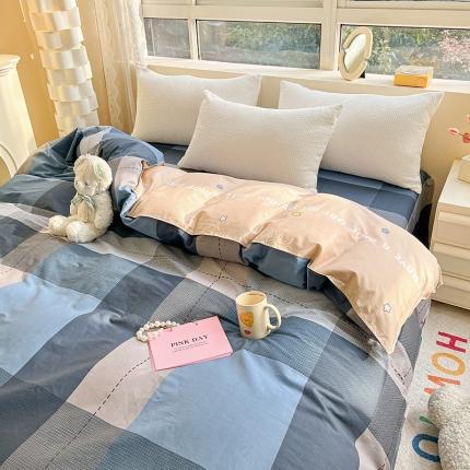 91家纺网 家纺一手货源 找家纺 （总）铭成家纺 2024新款全棉小清新系列单被套（预留缩水）