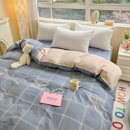 91家纺网 家纺一手货源 找家纺 （总）铭成家纺 2024新款全棉小清新系列单被套（预留缩水）