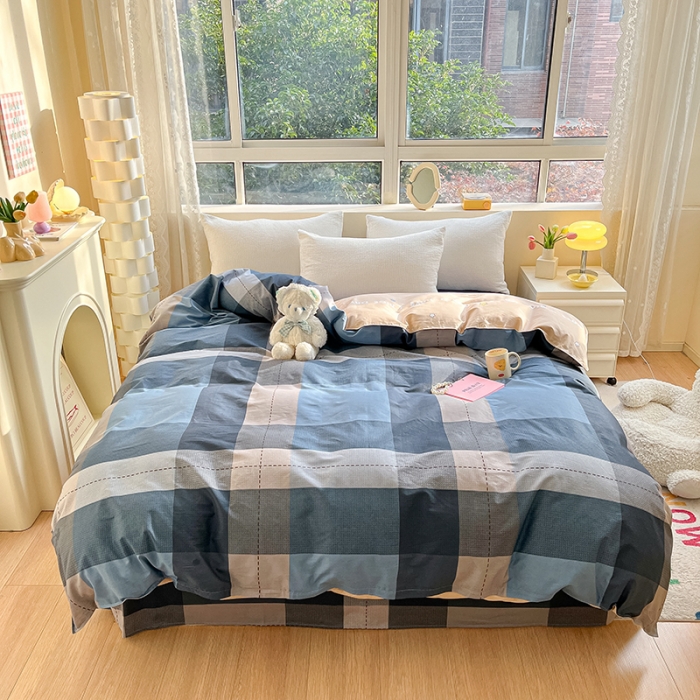 91家纺网 家纺一手货源 找家纺 铭成家纺 2024新款全棉小清新系列单被套（预留缩水） 赫伯特