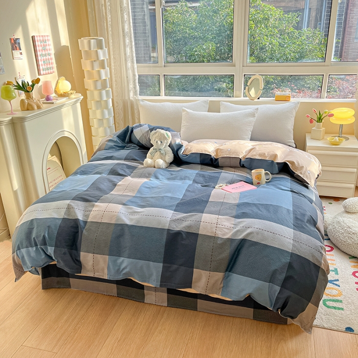 91家纺网 家纺一手货源 找家纺 铭成家纺 2024新款全棉小清新系列单被套（预留缩水） 赫伯特