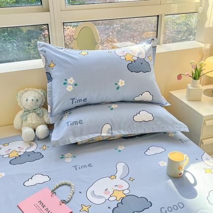 91家纺网 家纺一手货源 找家纺 铭成家纺 2024新款全棉小清新系列单品枕套 玉桂兔