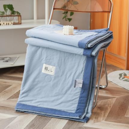 91家纺网 家纺一手货源 找家纺 (总) 鸣升 新款全棉纯色水洗棉棉花夏凉被夏被空调被