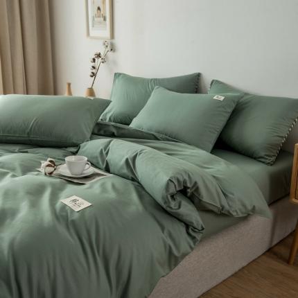 91家纺网 家纺一手货源 找家纺 （总）富瑞阁 2024新款全棉无印条格系列四件套