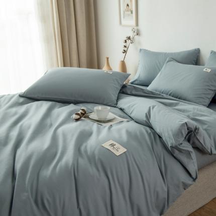 91家纺网 家纺一手货源 找家纺 （总）富瑞阁 2024新款全棉无印条格系列四件套