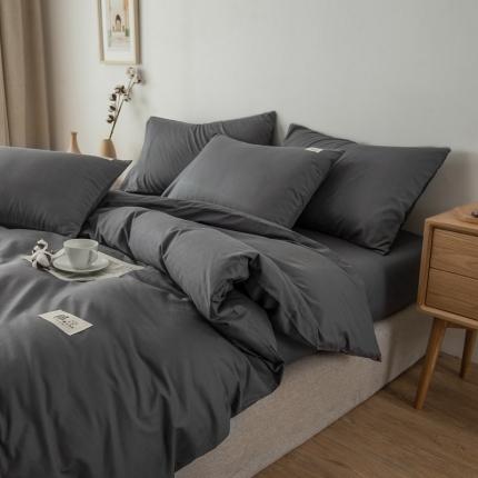 91家纺网 家纺一手货源 找家纺 （总）富瑞阁 2024新款全棉无印条格系列四件套