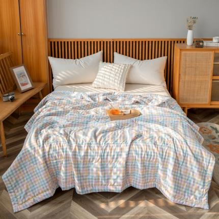 91家纺网 家纺一手货源 找家纺 (总) 鸣升 新款水洗棉新疆棉花夏凉被子被芯