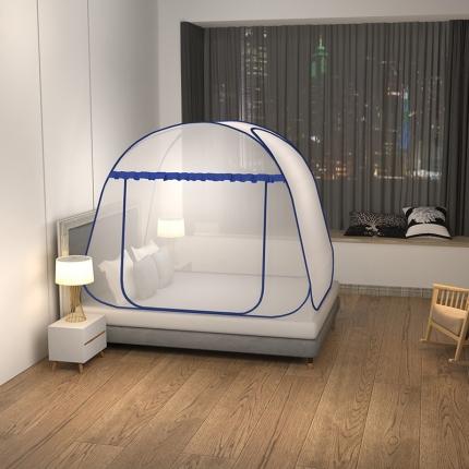 91家纺网 家纺一手货源 找家纺 鸿和蚊帐 2023新款小顶无防蚊布款蚊帐蒙古包 云顶灰色