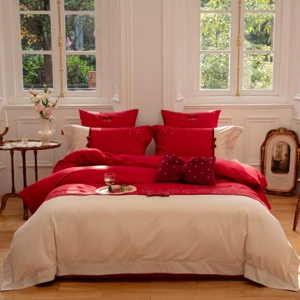 （总）FORTWO 2023新款长绒棉婚庆四件套