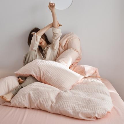 91家纺网 家纺一手货源 找家纺 （总）风向标家纺 2023新款泡泡纱水洗立体提花全棉四件套