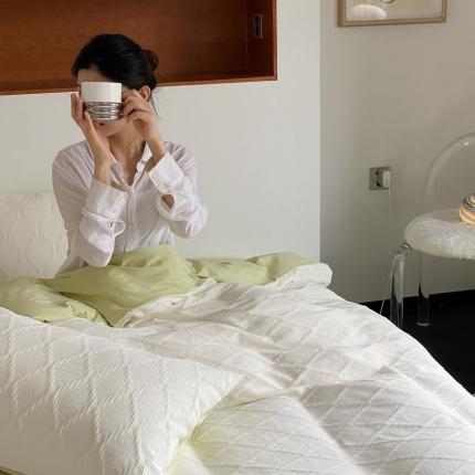 91家纺网 家纺一手货源 找家纺 （总）风向标家纺 2023新款40s水波纹提花水洗棉四件套