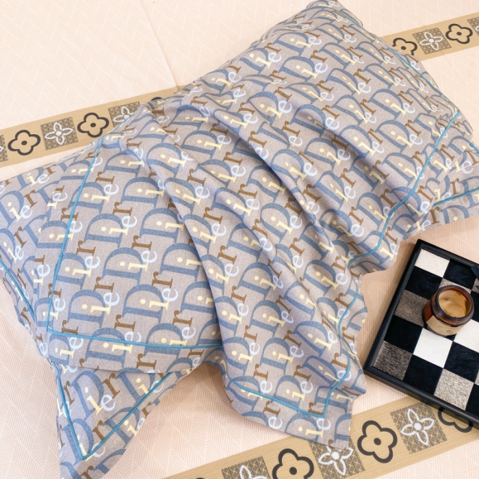 91家纺网 家纺一手货源 找家纺 棉生活 2022新款全棉铂金棉小资系列四件套 迪尼灰