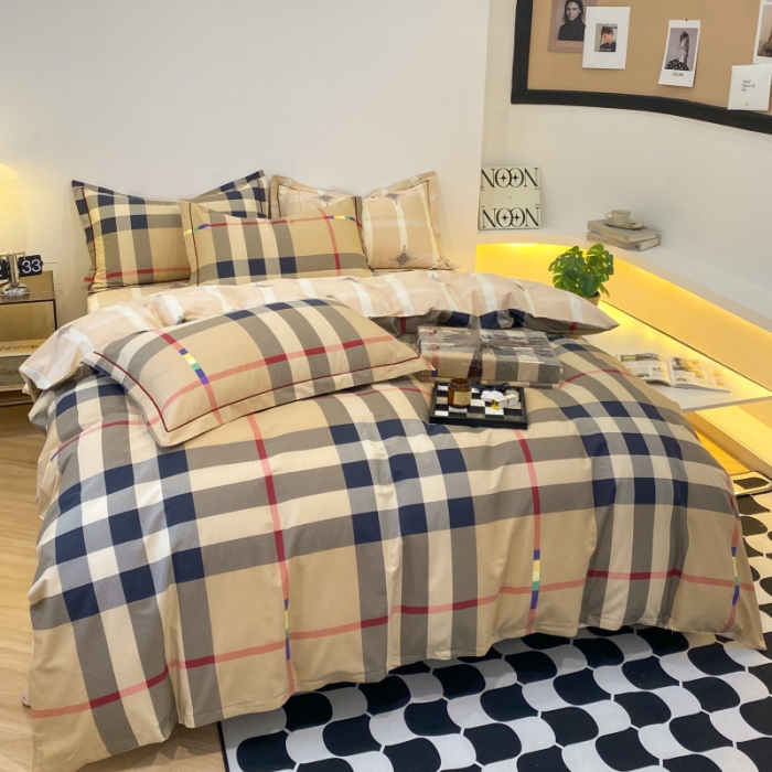 91家纺网 家纺一手货源 找家纺 棉生活 2022新款全棉铂金棉小资系列四件套 雅奢格