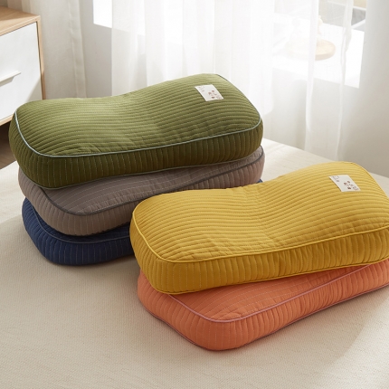 (总) 乐可 2023新款全棉砂洗面包荞麦枕头枕芯