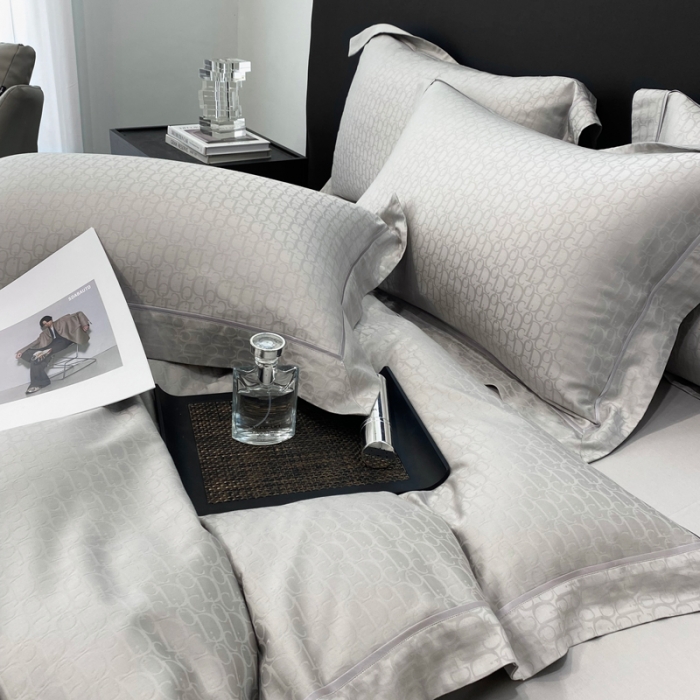 91家纺网 家纺一手货源 找家纺 奥汀洛2024直播轻奢高端工艺款100支天丝棉提花四件套