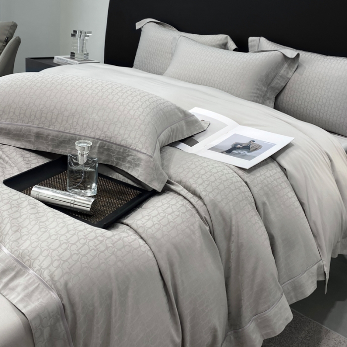 91家纺网 家纺一手货源 找家纺 奥汀洛2024直播轻奢高端工艺款100支天丝棉提花四件套