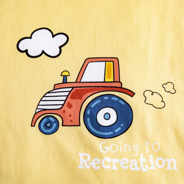 91家纺网 家纺一手货源 找家纺 鱼宝 2022新款全棉幼儿园婴童套件多件套工程小分队