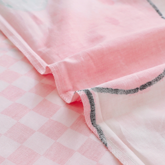 91家纺网 家纺一手货源 找家纺 鱼宝 2022新款全棉幼儿园婴童套件多件套花园小兔新