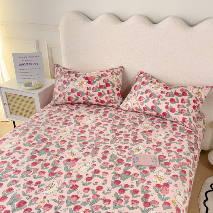 91家纺网 家纺一手货源 找家纺 （总）金丝鸟 2023新款全棉纯棉印花系列单品床单