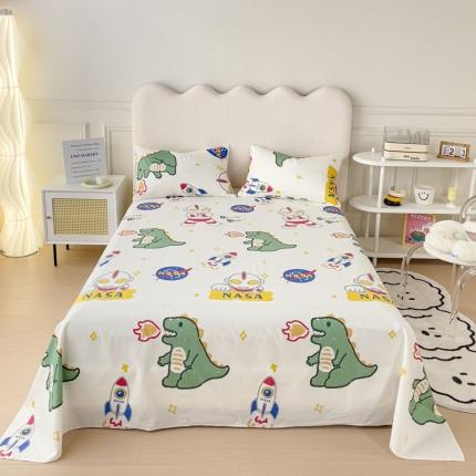 金丝鸟 2023新款全棉纯棉印花系列单品床单 打怪兽