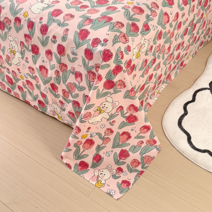 91家纺网 家纺一手货源 找家纺 金丝鸟 2023新款全棉纯棉印花系列单品床单 馥郁