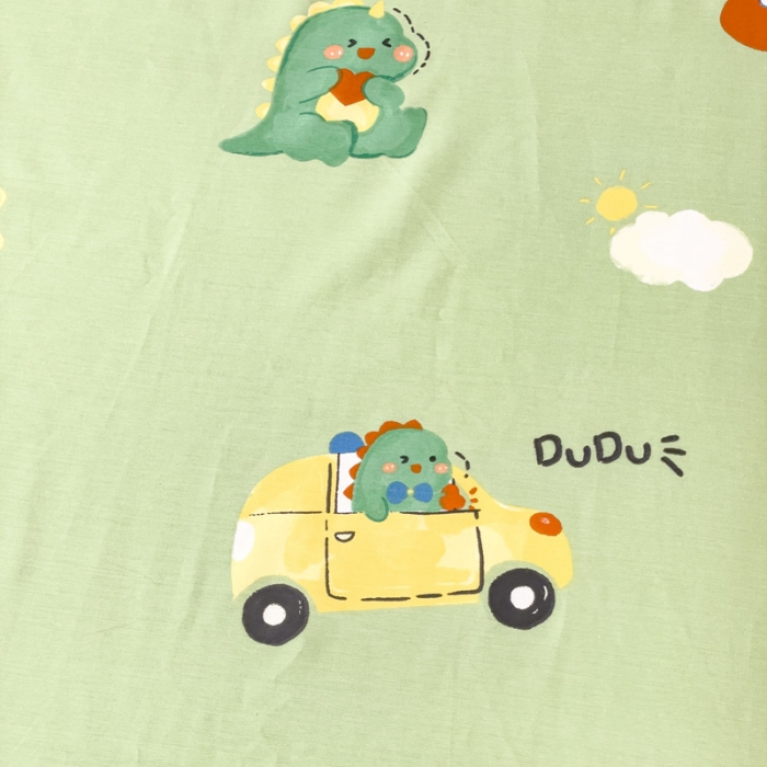 91家纺网 家纺一手货源 找家纺 金丝鸟 2023新款全棉纯棉印花系列单品床单 汽车小恐龙