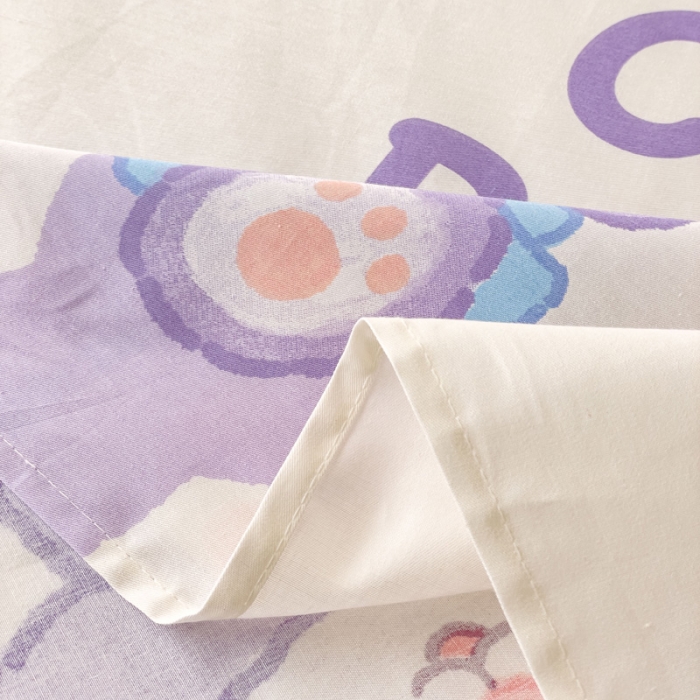 91家纺网 家纺一手货源 找家纺 金丝鸟 2023新款全棉纯棉印花系列单品床单 星黛兔