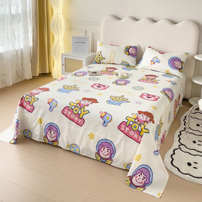 91家纺网 家纺一手货源 找家纺 金丝鸟 2023新款全棉纯棉印花系列单品床单 总动员