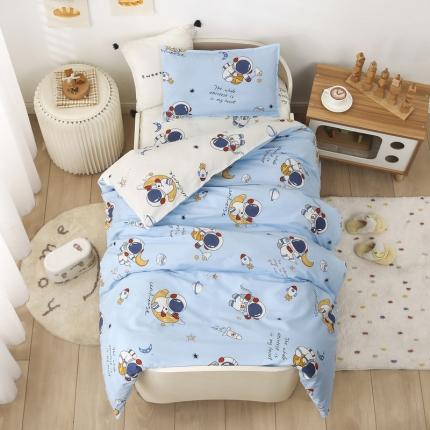 91家纺网 家纺一手货源 找家纺 鱼宝 2022新款全棉幼儿园婴童套件多件套太空之旅新