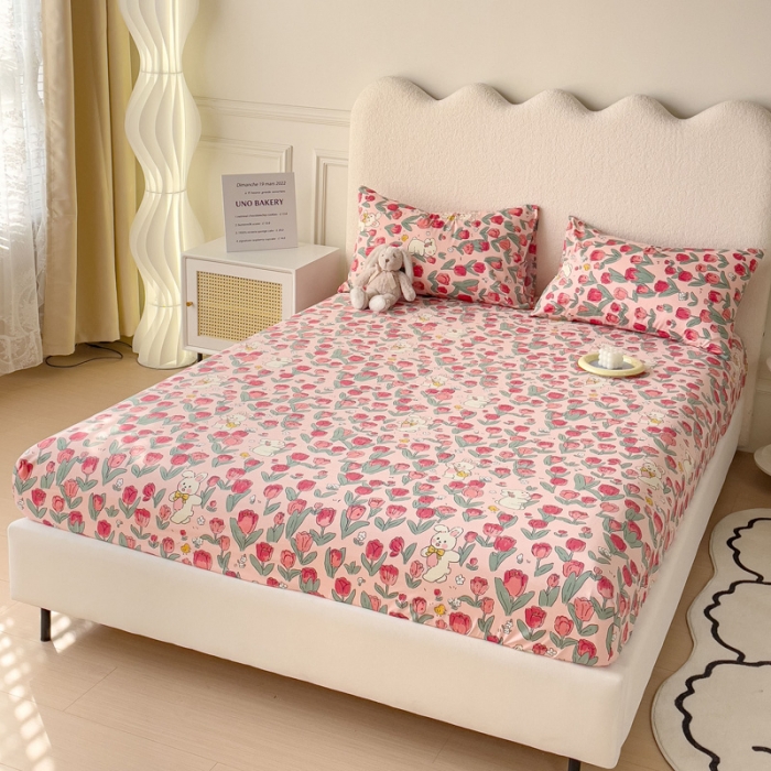 91家纺网 家纺一手货源 找家纺 （总）金丝鸟 2023新款全棉纯棉印花系列单品床笠