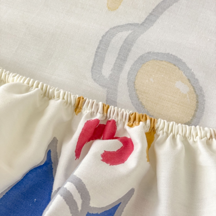 91家纺网 家纺一手货源 找家纺 金丝鸟 2023新款全棉纯棉印花系列单品床笠 打怪兽