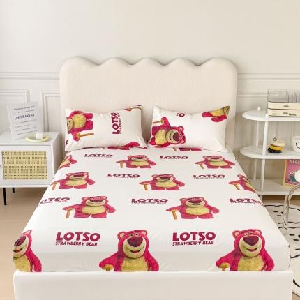 金丝鸟 2023新款全棉纯棉印花系列单品床笠 拐杖熊