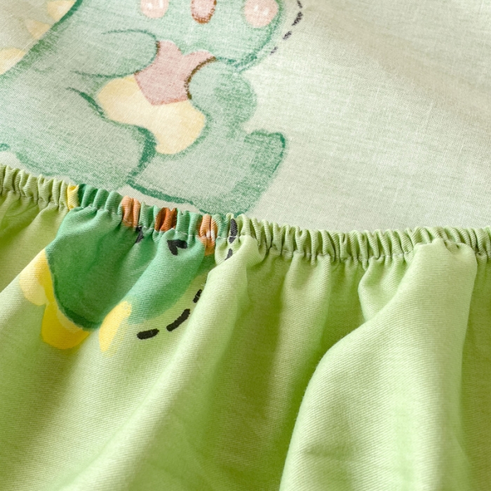 91家纺网 家纺一手货源 找家纺 金丝鸟 2023新款全棉纯棉印花系列单品床笠 汽车小恐龙