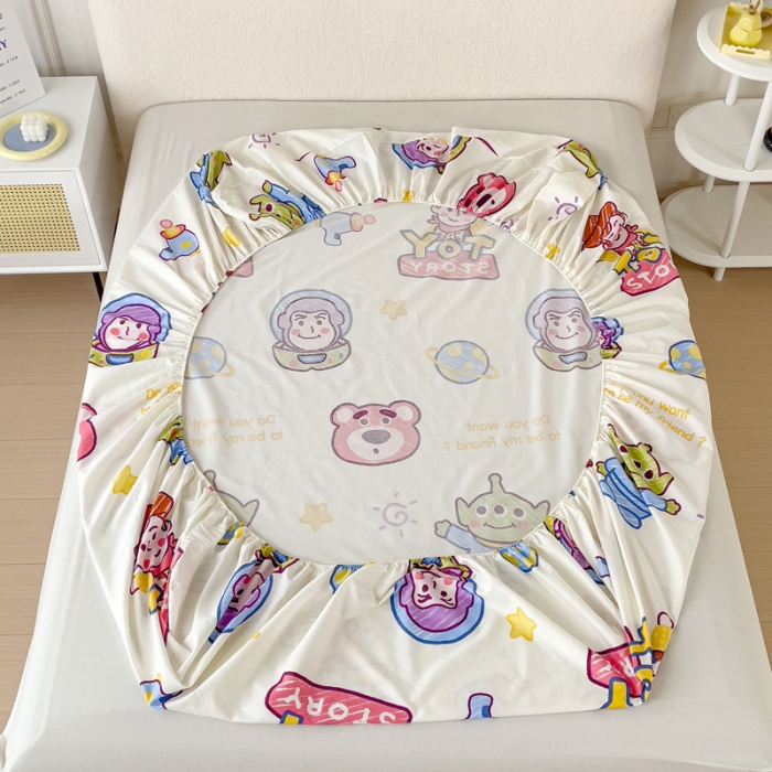 91家纺网 家纺一手货源 找家纺 金丝鸟 2023新款全棉纯棉印花系列单品床笠 总动员