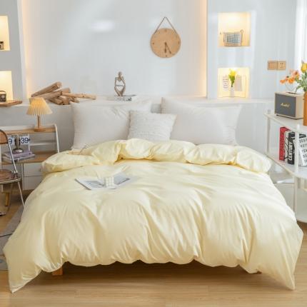 91家纺网 家纺一手货源 找家纺 （总）柠萌家居 2023新款全棉双拼水洗棉单品单被套