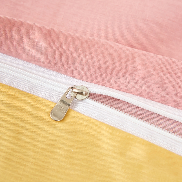 91家纺网 家纺一手货源 找家纺 雲归梦2023新款13372全棉活性大版印花简约居家四件套 波比兔粉