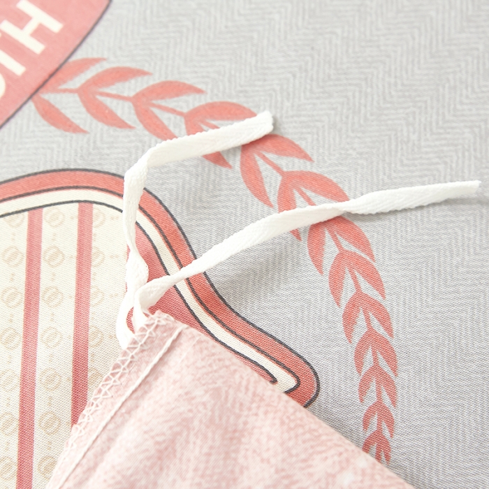 91家纺网 家纺一手货源 找家纺 雲归梦2023新款13372全棉活性大版印花简约居家四件套 伯爵粉