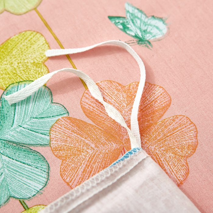 91家纺网 家纺一手货源 找家纺 雲归梦2023新款13372全棉活性大版印花简约居家四件套 风动玲心蓝