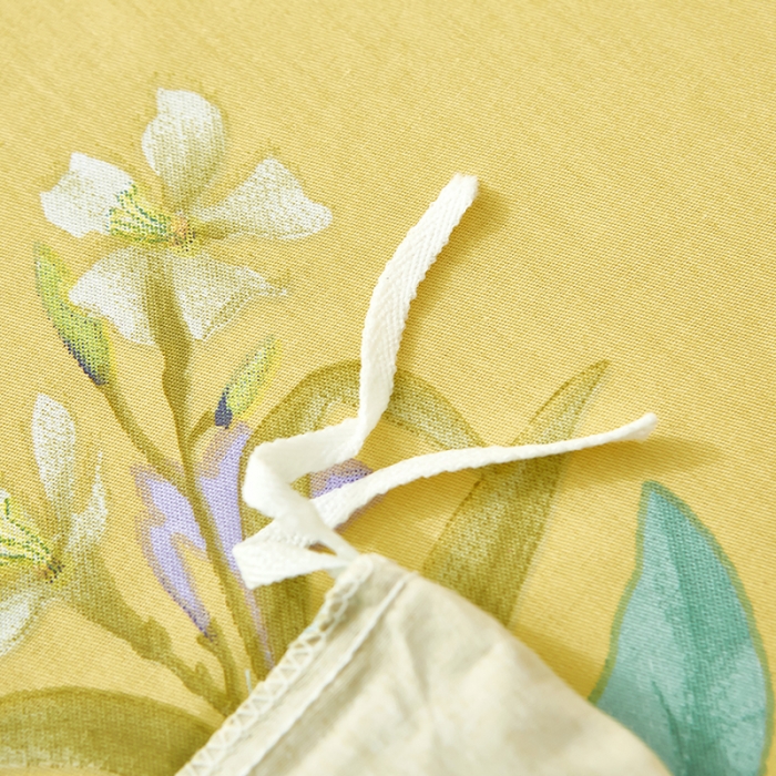 91家纺网 家纺一手货源 找家纺 雲归梦2023新款13372全棉活性大版印花简约居家四件套 花音蓝