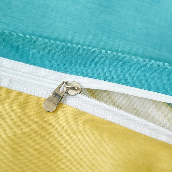 91家纺网 家纺一手货源 找家纺 雲归梦2023新款13372全棉活性大版印花简约居家四件套 花音蓝