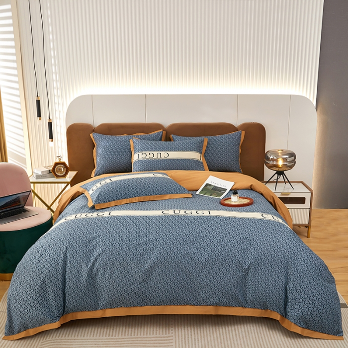 91家纺网 家纺一手货源 找家纺 雲归梦 新款13372全棉活性工艺款小版印花四件套 劳伦兰