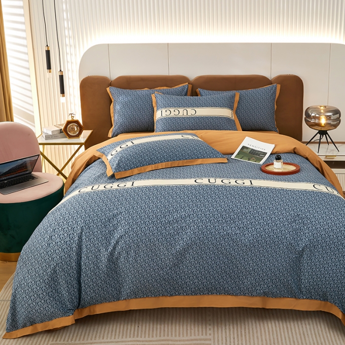 91家纺网 家纺一手货源 找家纺 雲归梦 新款13372全棉活性工艺款小版印花四件套 劳伦兰