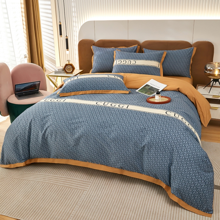 91家纺网 家纺一手货源 找家纺 雲归梦 新款13372全棉活性工艺款小版印花四件套 劳伦兰