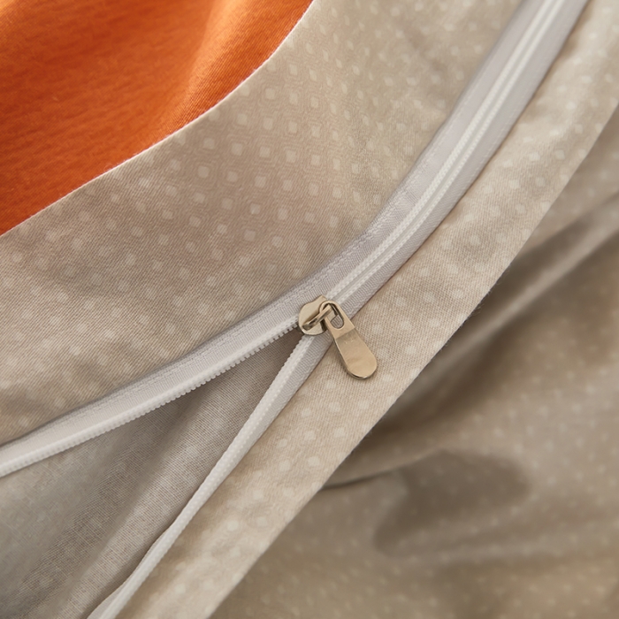 91家纺网 家纺一手货源 找家纺 雲归梦 新款13372全棉活性工艺款小版印花四件套 莫比尔桔